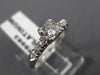 ANTIQUE .35CT OLD MINE DIAMOND PLATINUM GOLD 3D CLASSIC ENGAGEMENT RING #9963