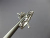 ESTATE 1.44CT DIAMOND 14KT WHITE GOLD 3D OPEN HEART LOVE HANGING EARRINGS #18173