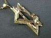 ESTATE 14KT YELLOW GOLD HANDCRAFTED 3D DIAMOND CUT STAR OF DAVID PENDANT #24781