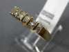 ESTATE 1.25CT ROUND & BAGUETTE DIAMOND 14KT YELLOW GOLD WEDDING ANNIVERSARY RING