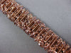 ESTATE WIDE 28.28CT FANCY MULTI COLOR DIAMOND 18K ROSE GOLD MULTI SHAPE BRACELET