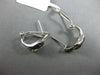 ESTATE .72CT WHITE & BLACK DIAMOND 18KT WHITE GOLD CRISS CROSS CLIP ON EARRINGS