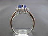 ESTATE 4.46CT DIAMOND & TANZANITE 18KT WHITE GOLD 3D PEAR HALO ENGAGEMENT RING