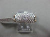 ESTATE WIDE .54CT DIAMOND 18KT 2 TONE GOLD CLASSIC PAVE WEDDING ANNIVERSARY RING