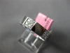 ESTATE .22CT DIAMOND 18KT WHITE GOLD 3D CLASSIC 5mm SQUARE PAVE ANNIVERSARY RING