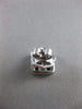 ESTATE LARGE 3.43CT AAA YELLOW SAPPHIRE 18KT WHITE GOLD SQUARE STUD EARRINGS