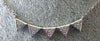 ESTATE .09CT DIAMOND 18KT WHITE GOLD CLASSIC TRIANGULAR PAVE SPIKEY FUN NECKLACE
