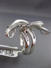 ESTATE MASSIVE 1.92CT DIAMOND 18KT WHITE GOLD 3D CRISS CROSS LOVE KNOT FUN RING