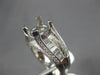 ESTATE EXTRA LARGE 1.56CT DIAMOND 14KT WHITE GOLD 3D  SEMI MOUNT ENGAGEMENT RING
