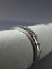 ESTATE .25CT DIAMOND 18K WHITE GOLD 3D SEMI ETERNITY CHANNEL ANNIVERSARY RING