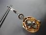 ESTATE LARGE .50CT DIAMOND 14KT WHITE & ROSE GOLD 3D LOVE KNOT HANGING EARRINGS