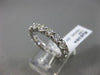 ESTATE 2.69CT DIAMOND 14KT WHITE GOLD SHARED PRONG CLASSIC ETERNITY WEDDING RING