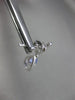 ESTATE .60CT DIAMOND & AAA TANZANITE 14KT WHITE GOLD TEAR DROP HANGING EARRINGS
