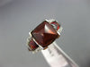 ESTATE 9.28CT DIAMOND & AAA GARNET 14K WHITE GOLD 3D PYRAMID COCKTAIL RING #2040