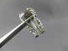 ESTATE LARGE 1.80CT DIAMOND 18K WHITE GOLD 3D BAGUETTE INFINITY CLIP ON EARRINGS