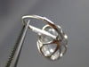 ESTATE MASSIVE 7.0CT CZ 14KT WHITE GOLD 3D ROUND HALO LEVERBACK HANGING EARRINGS