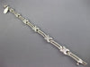 ESTATE WIDE 1.20CT DIAMOND 14KT WHITE GOLD 3D X BY THE YARD ROPE TENNIS BRACELET