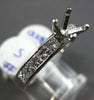 ESTATE 1.03CT PRINCESS CUT DIAMOND PLATINUM CHANNEL SEMI MOUNT ENGAGEMENT RING