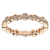 ESTATE .51CT DIAMOND 18KT ROSE GOLD 3D CLASSIC BEZEL ETERNITY STACKABLE FUN RING