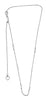 ESTATE .10CT DIAMOND 18K WHITE GOLD & BLACK RHODIUM DIAMOND BY THE YARD NECKLACE