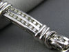 ESTATE WIDE 2.54CT DIAMOND 14KT WHITE GOLD 2 ROW CHANNEL ETOILE TENNIS BRACELET