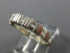 ESTATE .72CT DIAMOND 14KT WHITE GOLD 3D CHANNEL PRINCESS ANNIVERSARY RING #1796