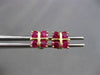 ANTIQUE 1.13CT AAA RUBY 18KT YELLOW GOLD SQUARE STUD POST EARRINGS BEAUTIFUL!