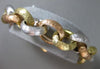 ESTATE WIDE & LONG .96CT DIAMOND 14KT TRI COLOR GOLD 3D MATTE TOGGLE BRACELET