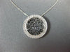 ESTATE .20CT DIAMOND 14KT WHITE GOLD 3D ROUND SHEMA YISRAEL FLOATING PENDANT