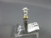 ESTATE .90CT PRINCESS CUT DIAMOND  14K 2 TONE GOLD PYRAMID ENGAGEMENT RING #9222