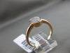 ESTATE WIDE .15CT ROUND DIAMOND 14KT ROSE GOLD 3D OVAL PAVE CLASSIC RING FG VSSI