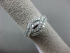 ESTATE WIDE 1.0CT ROUND DIAMOND 14KT WHITE GOLD 3D MULTI ROW INFINITY LOVE RING