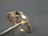 ESTATE 1.08CT DIAMOND & AAA MORGANITE 14KT ROSE GOLD SEMI ETERNITY CLUSTER RING