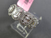 ESTATE LARGE 1.96CT DIAMOND 18KT WHITE GOLD 3D ETERNITY WEDDING ANNIVERSARY RING