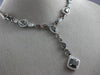 ESTATE LARGE GIA 15.17CT WHITE & CHOCOLATE FANCY DIAMOND 18K WHITE GOLD NECKLACE