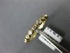 ESTATE .13CT DIAMOND 14KT YELLOW GOLD 3D BEZEL 7 STONE WEDDING ANNIVERSARY RING