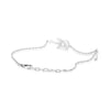 ESTATE .15CT DIAMOND 14KT WHITE GOLD 3D CLASSIC MUSICAL NOTE GUITAR FUN BRACELET