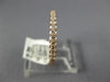 ESTATE .18CT DIAMOND 14KT ROSE GOLD SHARED PRONG SEMI ETERNITY ANNIVERSARY RING
