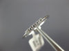 ESTATE .20CT ROUND CUT DIAMOND 18KT WHITE GOLD 3D CLASSIC PAVE CLUSTER LOVE RING
