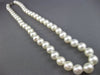 ESTATE AAA 8MM SOUTH SEA PEARL 14KT WHITE GOLD 3D CLASSIC NECKLACE #26211