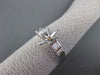 ESTATE .48CT DIAMOND 14KT WHITE GOLD BAGUETTE SEMI MOUNT ENGAGEMENT RING #17814