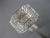 ESTATE LARGE 2.02CT ROUND & PRINCESS DIAMOND 18KT WHITE GOLD 3D ANNIVERSARY RING