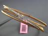 ESTATE .30CT DIAMOND 14KT WHITE & ROSE GOLD CRISS CROSS MESH BAR BANGLE BRACELET