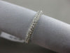 ESTATE .43CT DIAMOND 14K WHITE GOLD 3D 3 ROW PAVE SEMI ETERNITY ANNIVERSARY RING