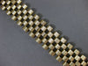 ESTATE WIDE & LONG 14KT YELLOW GOLD 3D HANDCRAFTED ITALIAN PANTHER BRACELET