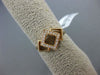 ESTATE .10CT DIAMOND 14KT ROSE GOLD 3D SQUARE LOVE KNOT PAST PRESENT FUTURE RING