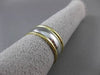ESTATE WIDE PLATINUM & 18KT YELLOW GOLD CLASSIC WEDDING BAND RING 9mm #19571