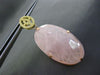 ESTATE LARGE .50CT TOPAZ & AVENTURINE 18KT YELLOW & ROSE GOLD HANGING EARRINGS