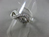 ESTATE .33CT ROUND DIAMOND 14KT WHITE GOLD 3D CLASSIC FOREVER INFINITY LOVE RING