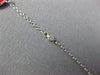 ESTATE LONG 5.66CT DIAMOND & AAA FIRE OPAL 14K WHITE GOLD BY THE YARD BRACELET